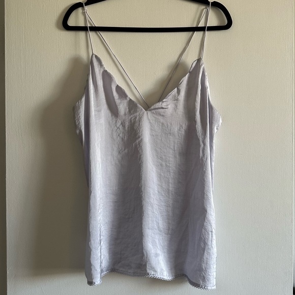 Free People Tops - Intimately Free People Light Blue/Purple Dainty Strappy Tank Top Size Medium EUC